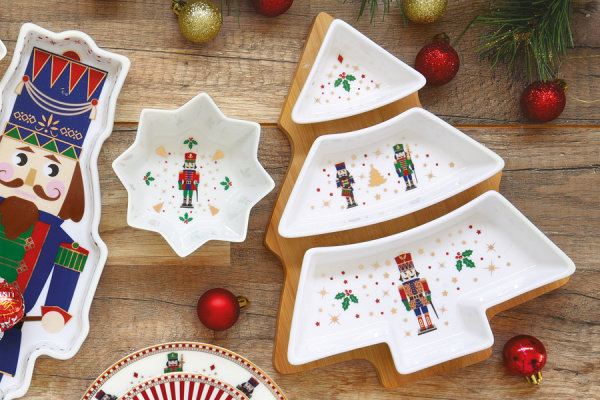 Набор для закусок Щелкунчик, 4 предмета 34х12 см Easy Life (59098al)