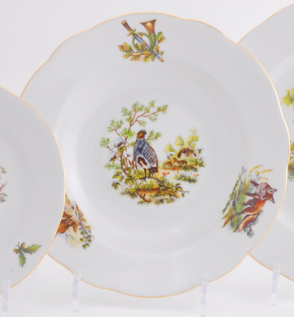 Столовый сервиз на 6 персон 24 предмета, Охота Мэри-Энн 03162114-0363, Leander