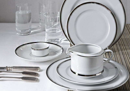 Столовый сервиз на 6 персон 25 предметов Изящная платина, Сабина 02162021-0011, Leander