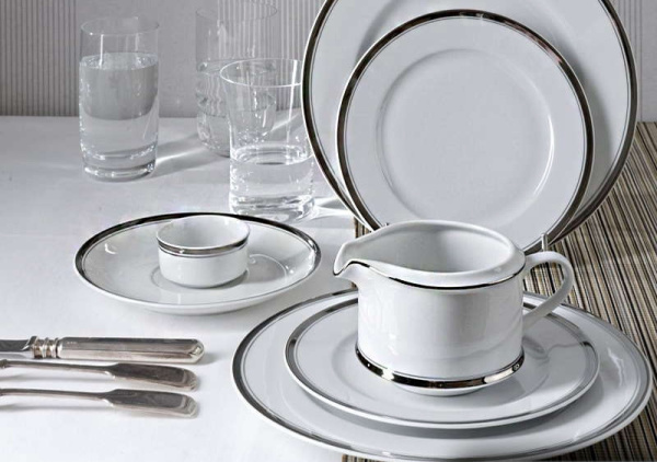 Столовый сервиз на 6 персон 25 предметов Изящная платина, Сабина 02162021-0011, Leander Столовый сервиз на 6 персон 25 предметов Изящная платина, Сабина 02162021-0011, Leander