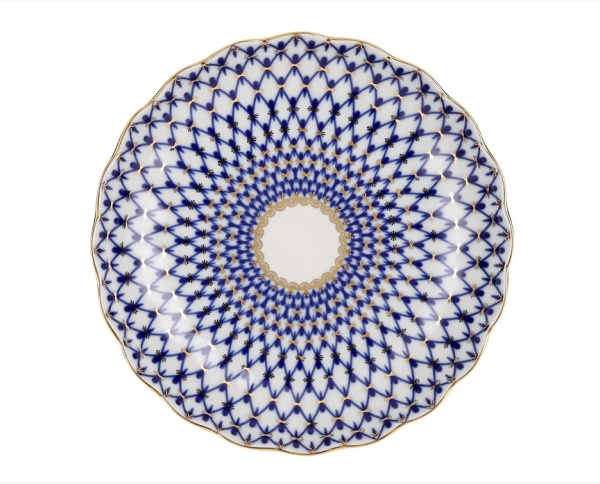 Сухарница 21,5 см Кобальтовая сетка (Тюльпан) Императорский фарфоровый завод (ИФЗ) 80.00236.00.1 Сухарница 21,5 см Кобальтовая сетка (Тюльпан) Императорский фарфоровый завод (ИФЗ) 80.00236.00.1