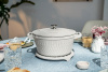 Кокот круглый STAUB 24 см, 4,25 л, белый трюфель (145224107)