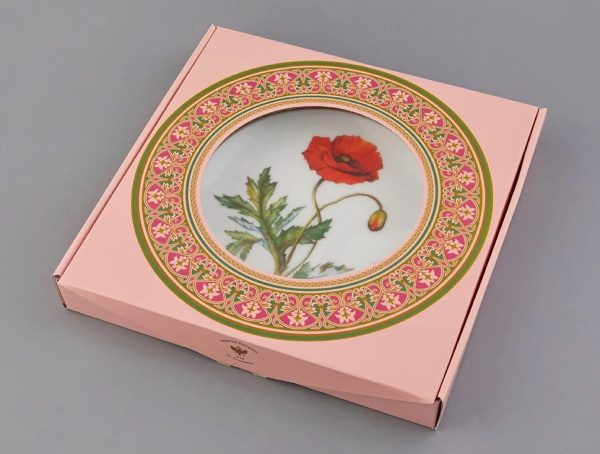 Тарелка декоративная 270 мм Мак восточный (форма Европейская), Императорский фарфоровый завод (ИФЗ) 81.32769.00.1