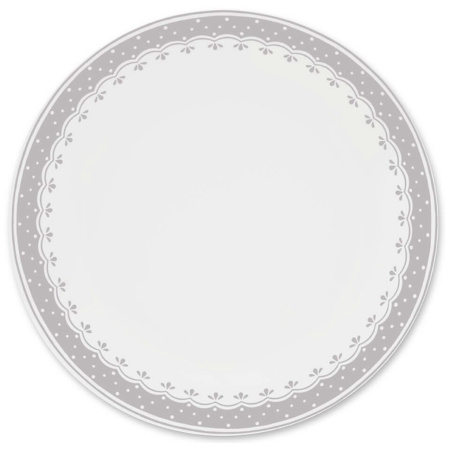 Набор тарелок на 4 персоны 12 предметов Хюгге Серые узоры 71160120-327C, Leander