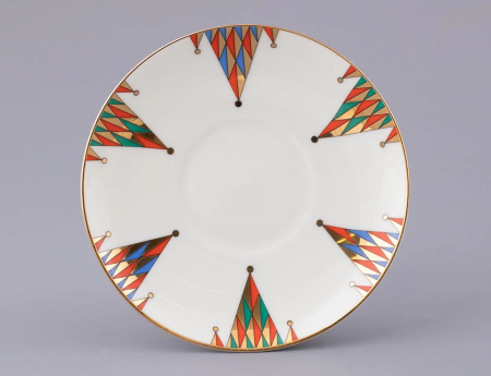 Комплект кофейный 3 предмета Петрушка (Майская) Императорский фарфоровый завод (ИФЗ) 81.17662.00.1