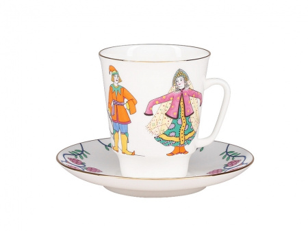 Комплект кофейный 3 предмета Конек-горбунок (Майская) Императорский фарфоровый завод (ИФЗ) 81.24965.00.1