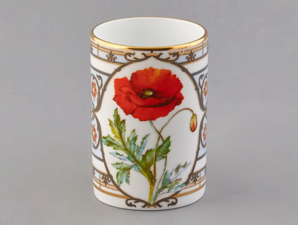 Бокал ИФЗ Мак восточный (форма Соло) 400 мл, в подарочной упаковке, Императорский фарфоровый завод 81.32713.00.1