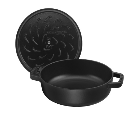Сотейник чистера с чугунной крышкой, 28 см, 3,7 л  Staub, черный (12612825)