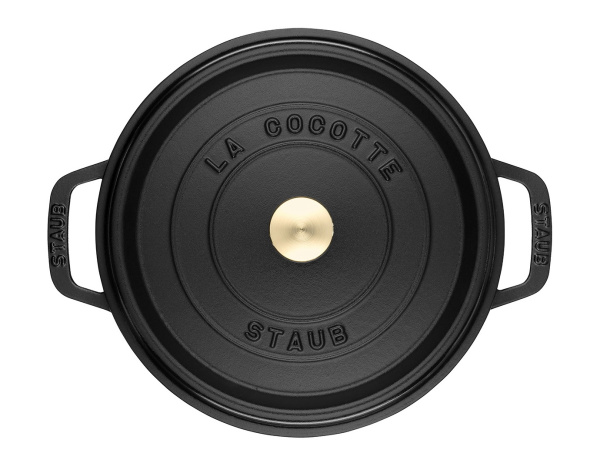 Кокот круглый 28 см 6,7 л, черный, Staub La Cocotte (1102825) Кокот круглый 28 см 6,7 л, черный, Staub La Cocotte (1102825)