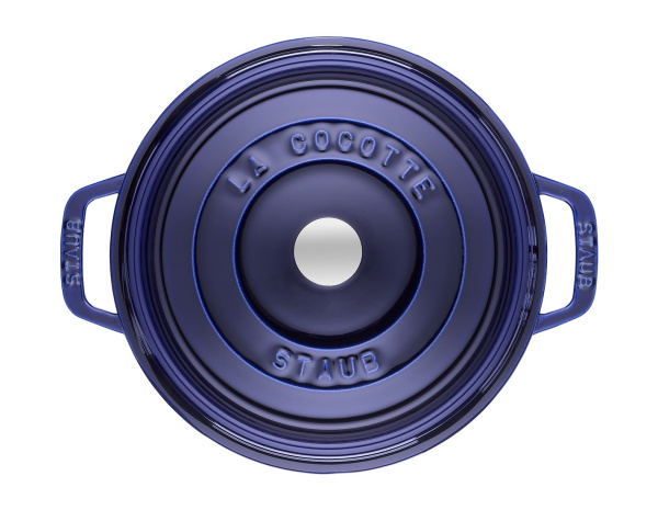 Кокот круглый 24 см 3,8 л, темно-синий, Staub La Cocotte (1102491) Кокот круглый 24 см 3,8 л, темно-синий, Staub La Cocotte (1102491)