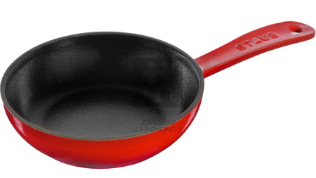 Сковорода круглая, 16 см, с чугунной ручкой, Staub, красная (1221606)