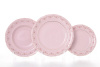Столовый сервиз на 6 персон 25 предметов, Мелкие цветы, Розовый фарфор Соната 07262011-0158, Leander