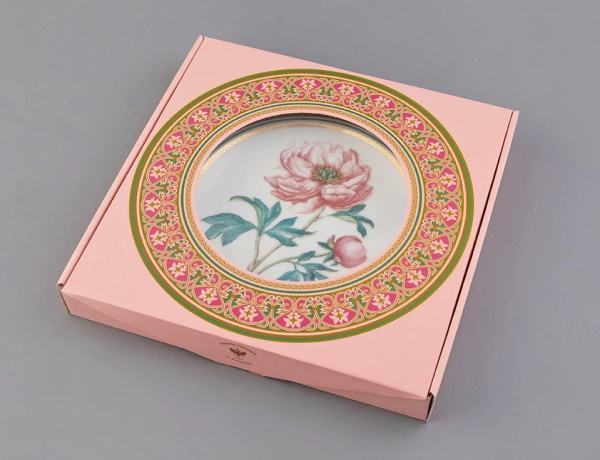 Тарелка декоративная 270 мм Дивный Пион (форма Европейская), Императорский фарфоровый завод (ИФЗ) 81.32771.00.1