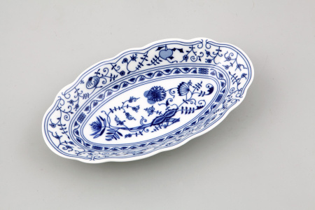 Блюдо овальное 23 см, Гжель Мэри Энн 03111726-0055, Leander