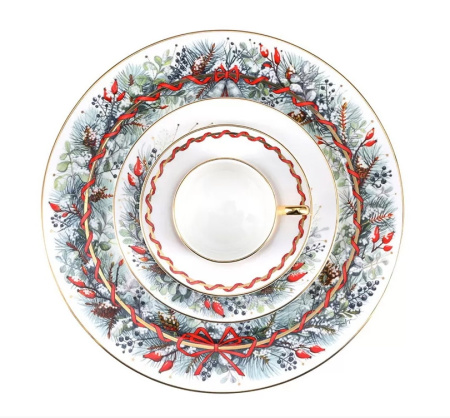 Блюдо круглое 320 мм ИФЗ Календа (Стандартная 2) Императорский фарфоровый завод 80.35717.00.1