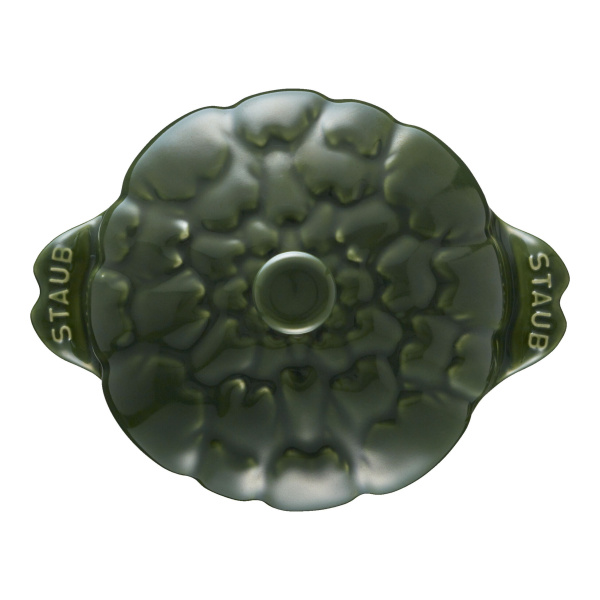Кокот мини Артишок 12,5 см 450 мл, Staub Ceramic, темно-зеленый (40500-326) Кокот мини Артишок 12,5 см 450 мл, Staub Ceramic, темно-зеленый (40500-326)