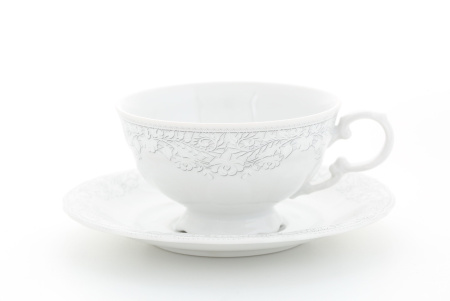 Чайный сервиз 6 персон 15 предметов Серый узор, Соната 07160725-3002, Leander