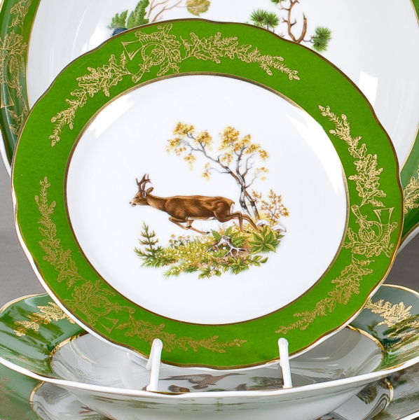 Столовый сервиз на 6 персон 26 предметов, Царская охота, Мэри-Энн 03162011-0763, Leander Столовый сервиз на 6 персон 26 предметов, Царская охота, Мэри-Энн 03162011-0763, Leander