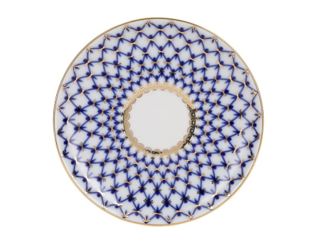 Чашка с блюдцем чайная Кобальтовая сетка (Весенняя) 250 мл, Императорский фарфоровый завод (ИФЗ) 81.19918.00.1