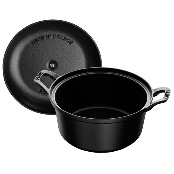 Кокот Винтаж круглый, 20 см 2,45 л, Staub, черный (11742023) Кокот Винтаж круглый, 20 см 2,45 л, Staub, черный (11742023)