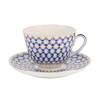 Чашка с блюдцем чайная Кобальтовая сетка (Весенняя) 250 мл, Императорский фарфоровый завод (ИФЗ) 81.19918.00.1
