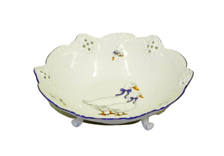 Миска (конфетница) на ножках 19,5 см, Гуси Мэри-Энн 38116164-0807, Leander