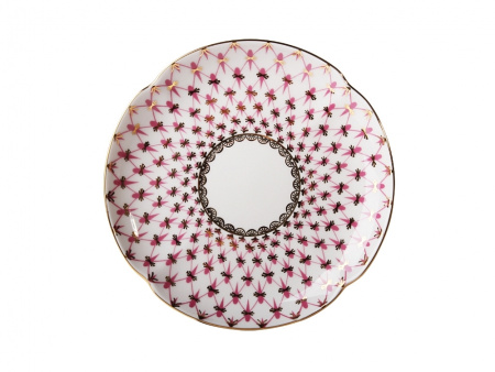 Чашка чайная с блюдцем и с крышкой, Сетка - Блюз (Подарочная-2) Императорский фарфоровый завод (ЛФЗ) 81.15512.00.1