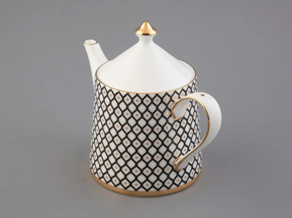 Сервиз чайный ИФЗ Неро (Идиллия) 10 предметов на 4 персоны, Императорский фарфоровый завод 81.32140.00.1