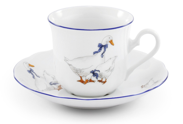 Чайный сервиз 6 персон 15 предметов, Гуси Мэри-Энн 03160725-0807, Leander