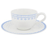 Чайный сервиз на 4 персоны 11 предметов Хюгге Голубые узоры 71160717-327B, Leander