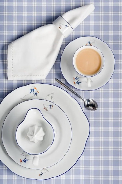 Набор колец для салфеток 6 штук, Гуси Мэри-Энн 02164611-0807, Leander