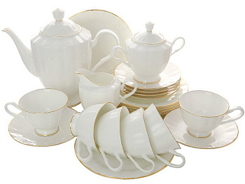 Сервиз чайный Золотая лента, 20 предметов (Нега), Императорский фарфоровый завод (ЛФЗ) 81.21106.00.1