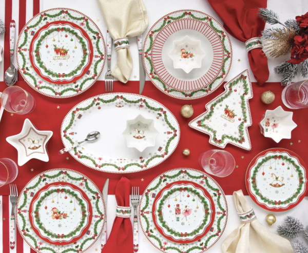 Блюдо овальное 35х23,5 см, Щелкунчик - Новогодняя гирлянда, Magie de Noel, Easy Life Блюдо овальное 35х23,5 см, Щелкунчик - Новогодняя гирлянда, Magie de Noel, Easy Life