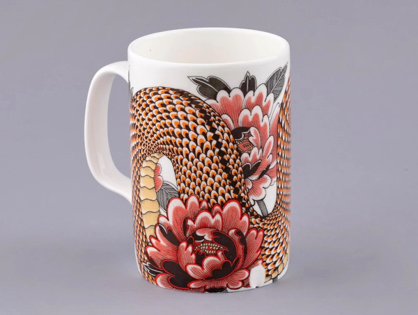 Подарочный набор Бокал с блюдем и крышкой TATTOO Serpenta 390 мл, Императорский фарфоровый завод 81.32804.00.1