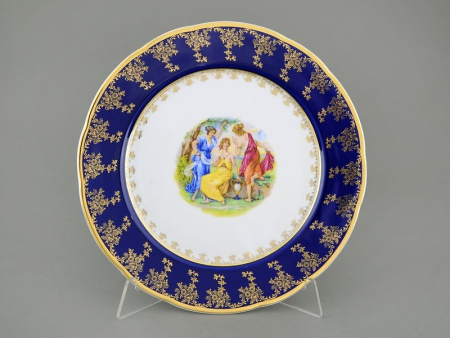 Блюдо круглое 30 см Мадонна кобальт, Мэри Энн 03111313-0179, Leander
