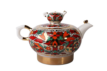 Чайник заварной 250 мл, Красный петух (Семейный), Императорский фарфоровый завод (ЛФЗ) 80.00774.00.1