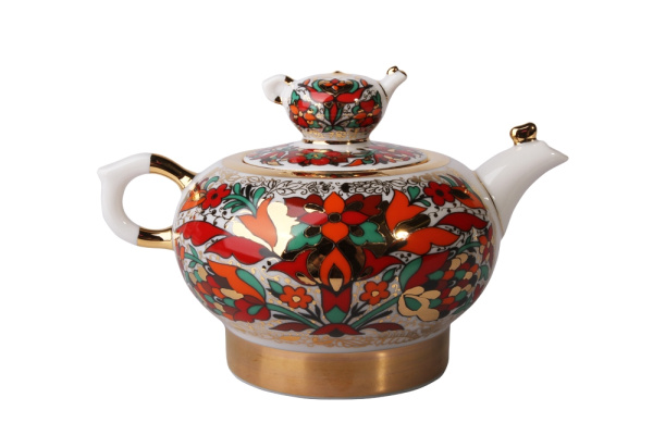 Чайник заварной 250 мл, Красный петух (Семейный), Императорский фарфоровый завод (ЛФЗ) 80.00774.00.1