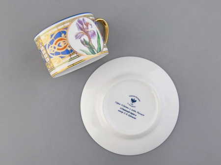 Чашка с блюдцем ИФЗ Нежный Ирис (Соло) 300 мл, Императорский фарфоровый завод 81.32657.00.1