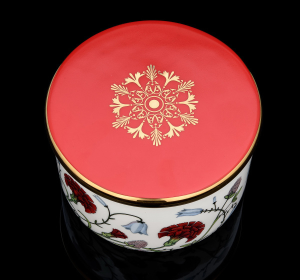 Шкатулка (сахарница) Сад Алисы (Идиллия) 13 см, Императорский фарфоровый завод (ИФЗ) 80.42108.00.1