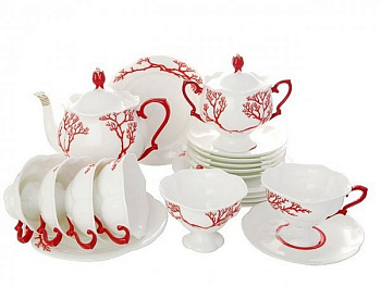 Сервиз чайный Коралл ИФЗ (Наташа) 20 предметов, Императорский фарфоровый завод (ЛФЗ) 81.20921.00.1