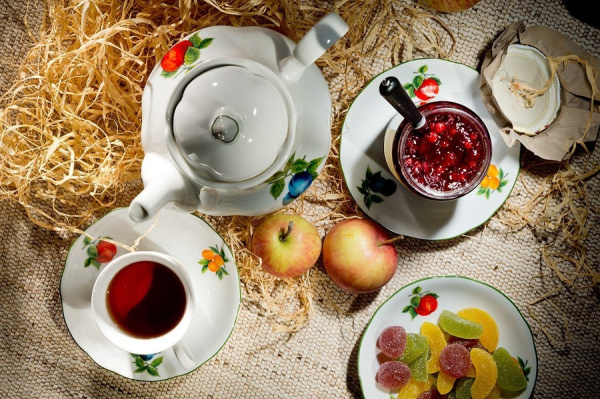 Чайный сервиз 6 персон 15 предметов, Мэри-Энн Фруктовый сад 03160725-080H, Leander