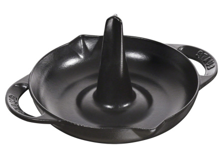 Ростер для курицы вертикальный, 24 см Staub, черный (1200023)
