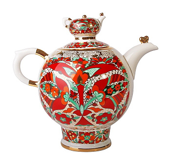 Чайник доливной 1800 мл Красный петух (Семейный), Императорский фарфоровый завод (ЛФЗ) 80.00773.00.1