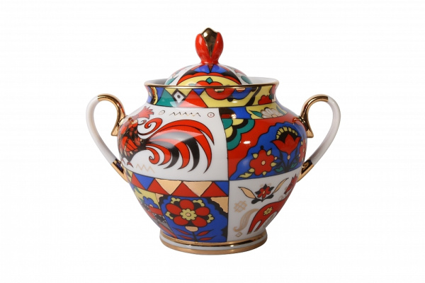 Сервиз чайный ИФЗ Народные узоры 20 предметов (Весенняя), Императорский фарфоровый завод 81.20885.00.1