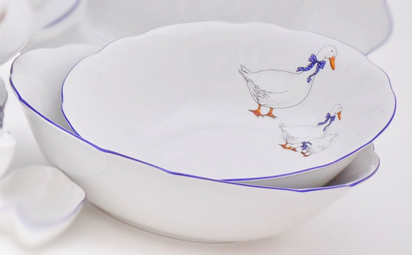 Набор салатников на 6 персон 7 предметов, Гуси Мэри-Энн 03161416-0807, Leander