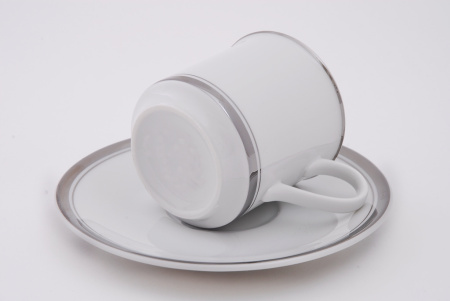 Кофейный сервиз 6 персон 15 предметов Изящная платина, Сабина 02160714-0011, Leander