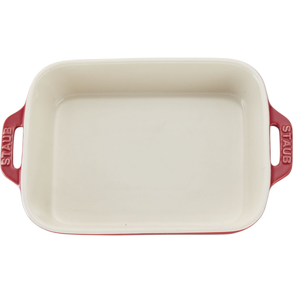 Форма прямоугольная керамическая, 27х20 см, вишневая, Staub Ceramics (40510-809) Форма прямоугольная керамическая, 27х20 см, вишневая, Staub Ceramics (40510-809)