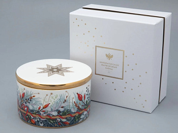 Подарочный набор шкатулка Календа (Идиллия) 13 см, Императорский фарфоровый завод (ИФЗ) 81.31560.00.1