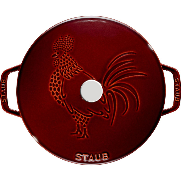 Кокот Петух 24 см 3,6 л, гранатовый, Staub La Cocotte (11752487) Кокот Петух 24 см 3,6 л, гранатовый, Staub La Cocotte (11752487)