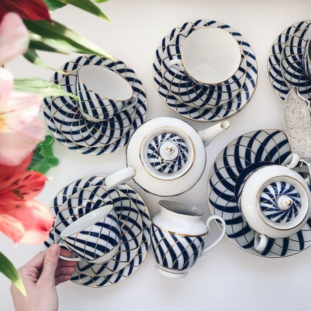 Сервиз чайный ИФЗ Тодес 20 предметов (Весенняя), Императорский фарфоровый завод (ЛФЗ) 81.14804.03.1